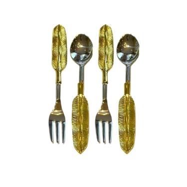 Imagem de Jogo de Talheres em Aço Inox 3 Peças – Garfo, Faca e Colher – Resistente e Durável