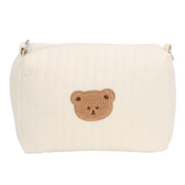 Imagem de Cryfokt Bolsa de Armazenamento para Carrinho de bebê, Grande Capacidade, Multifuncional, Organizador de Fraldas para Pais, Viagem, Material de Algodão