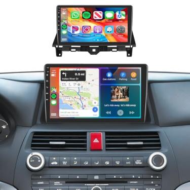 Imagem de Rádio de carro estéreo para Honda Accord 8th 2008-2013 2+64G, tela sensível ao toque de 10,1 polegadas/Android 13/Wireless CarPlay/Android Auto/DSP EQ/GPS/WiFi/Bluetooth/FM/RDS/SWC/HD câmera de backup