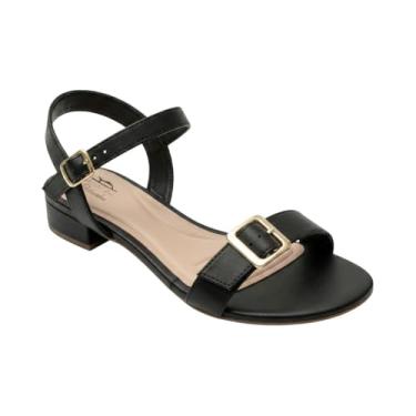 Imagem de Sandália Conforto 40 ao 44 Salto Bloco - Palmilha de Memória e Ajuste para Pés Largos/Joanete - Fivela com Elástico - Clube das Rasteirinhas