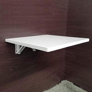 Imagem de Mesa de parede de madeira para laptop, mesa dobrável para casa, mesa de computador de escritório, 11 dimensões - mesa para casa e escritório (70 x 40 cm) casamento ()
