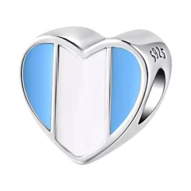 Imagem de Pingentes De Coração Com Bandeiras De 31 Países Para Joias DIY Feminin