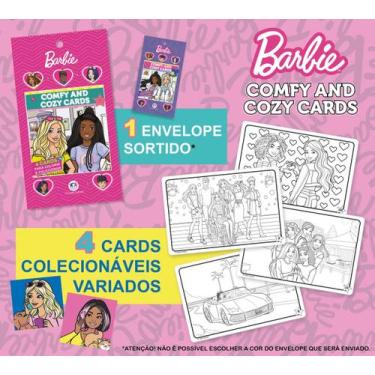 Imagem de Livro - Barbie - Comfy and Cozy 4 Cards para colorir e colecionar