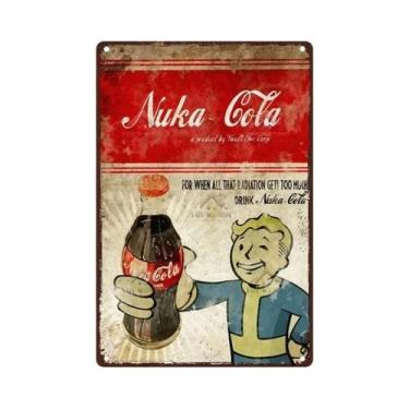 Imagem de Escultura De Metal Retro Nuka Cola Para Bar, Pub, Man Cave, Fãs De Fal