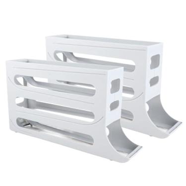 Imagem de Zerodis Organizador para Enrolar Ovos, Jardinagem Doméstica, Armazenamento de Cozinha, Bandeja Eficiente de Armazenamento de Ovos para Geladeira, Design que Economiza Espaço para Cozinha Doméstica,