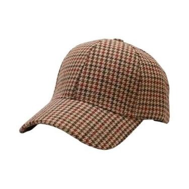 Imagem de Boné De Beisebol Xadrez Masculino E Feminino Para Primavera, Verão E I