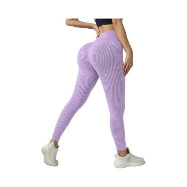 Imagem de Calças De Yoga Sem Costura Para Mulheres Com Controle De Barriga Leggi