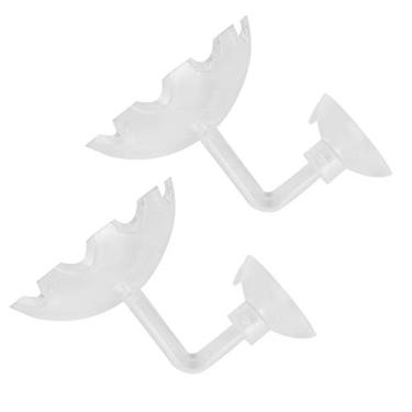 Imagem de CUOFYUNL 2pcs Alimentador de camarão para peixes de aquário Alimentador de alimentos transparente alto para tanque de peixes acrílico