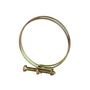 Imagem de Braçadeira de mangueira de fio ajustável de aço inoxidável 4 braçadeiras de clipe de mangueira de fio duplo para carpintaria, argola de encanamento, prendedor durável//23