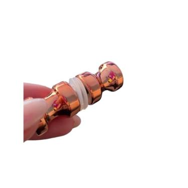 Imagem de Puxador duplo em alumínio para box de vidro temperado e blindex 08 a 10mm(1 puxador Rose gold)