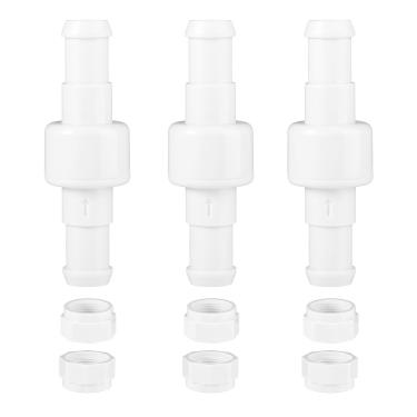Imagem de 3 conjuntos de mangueiras giratórias com conjunto de porcas, 3 mangueiras giratórias D20 e 6 porcas de mangueira D15 limpador de piscina peças de reposição compatíveis com limpadores de piscina