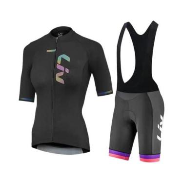 Imagem de Conjunto De Roupa De Ciclismo Feminina De Verão Com Camiseta De Secage
