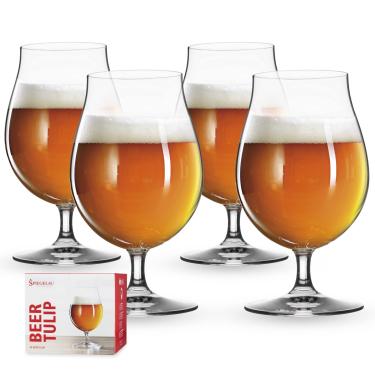 Imagem de Beer Classics Taca Vidro Cerveja Tulipa 16X8Cm Conjunto 4 Peças Spiegelau Transparente 440Ml