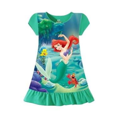 Imagem de Pijamas De Sereia Para Meninas De 3 a 8 Anos, Vestido De Princesa De D
