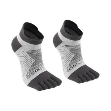Imagem de Meias De Corrida Masculinas De Cinco Dedos, Finas, Respiráveis, De Sec