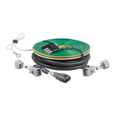 Imagem de CURT 58909 chicote de fiação para veículos rebocados personalizados para reboque de bote, Jeep Cherokee selecionado, preto