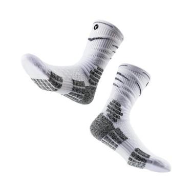 Imagem de Meias Esportivas Acolchoadas Com Compressão De Arco Para Basquete, Fut