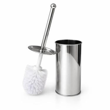 Imagem de Escova Sanitária com Suporte em Aço Inox Limpador Privada Higiênica Ba