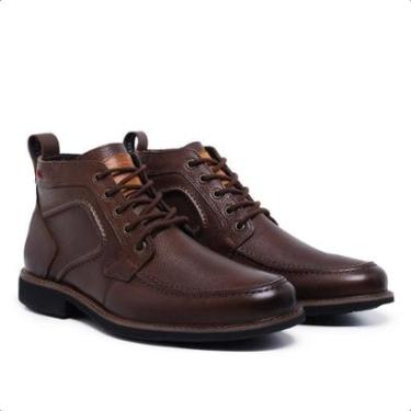 Imagem de Bota Masculina Couro Coturno Confortável e Reforçado-Masculino