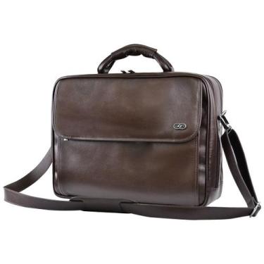 Imagem de Maleta Executiva ANTHONY em Couro Galvani, Café