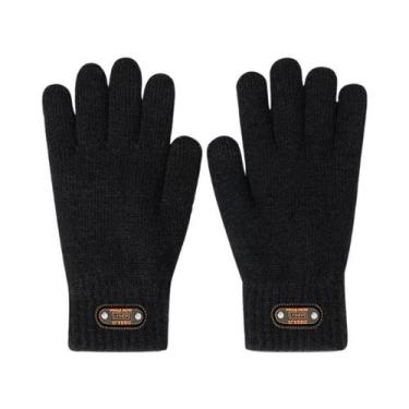 Imagem de Luvas Térmicas De Inverno Para Homens Extra Grandes Com Tela Sensível 