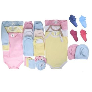 Imagem de Kit C 29 Pçs Roupas Bebes Ribana Enxoval Para Recém Nascido - Batutinh