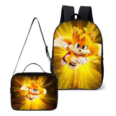 Imagem de Mochila Simples Com Lancheira Termica Kit Escolar Estampa Infantil Gam