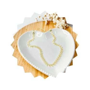 Imagem de ROHNES Choker Folhas Folheada a Ouro 18k, Feminino, Aço Inoxidável e Ouro, Colar, Prata, Metal