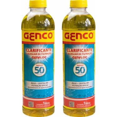 Imagem de Kit 2 Clarificante E Auxilitar De Filtração Genfloc Piscinas - Genco