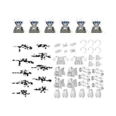 Imagem de Brinquedos De Blocos De Montar Em Forma De Bonecos Humanoides Miniatur