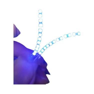 Imagem de Cílios Postiços Com Luz LED Para Halloween, À Prova D'água, Unissex, B