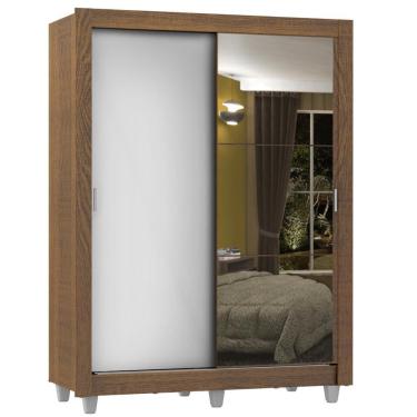 Imagem de Guarda Roupa 2 Portas Correr 1 Espelho Dallas Plus Madesa