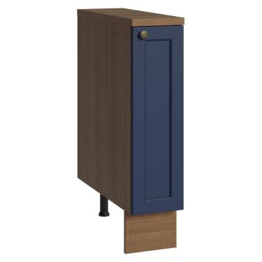 Imagem de Balcão Porta-temperos 20 Cm 1 Porta Rustic/azul Vik Madesa