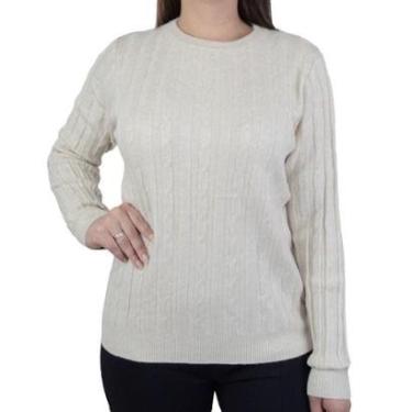Imagem de Blusa Feminina Facinelli By Mooncity Tricot Areia - 651108-Feminino