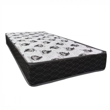 Imagem de Colchão Solteiro D33 Extra Firme 88x188x19 Suporta 130kg Preto Com Branco
