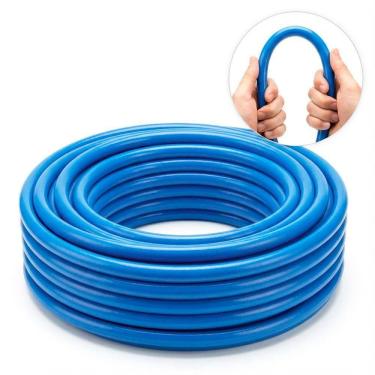 Imagem de 15 Metros Mangueira Lava Auto Jato Resistente 1000psi 1/2 Polegadas Azul