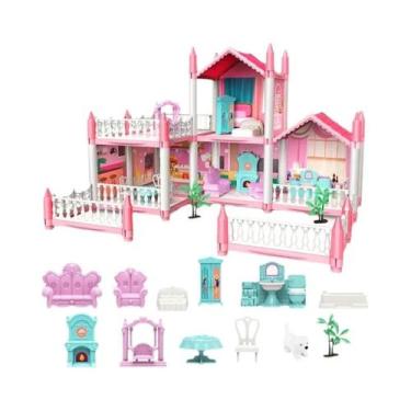 Imagem de Casa De Bonecas 3D DIY Castelo De Princesa Dos Sonhos Para Meninas, Br