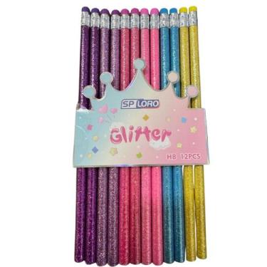 Imagem de Lápis Preto Grafite Hb Corpo Colorido Kit Lapis De Escrever - MLBpel, 