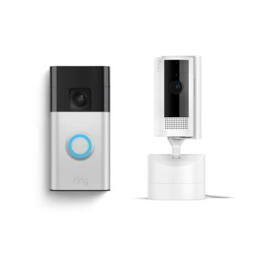Imagem de Pacote de segurança Ring Battery Doorbell + Ring Pan-Tilt Cam