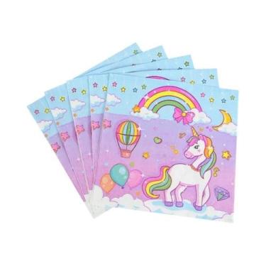 Imagem de Balão De Folha De Unicórnio Arco-Íris Para Meninas, Decoração De Festa