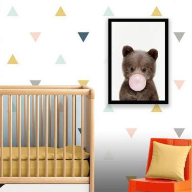 Imagem de Quadro Decorativo Ursinho Chicletes 34x23cm
