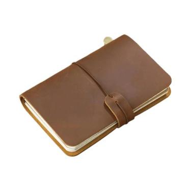 Imagem de Diário De Viagem Vintage Em Couro Recarregável Com Papel Inserível Par