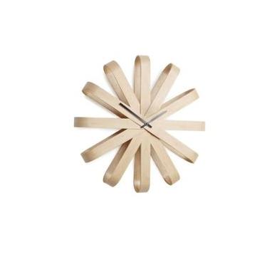 Imagem de Relógio de Parede Ribbonwood Madeira 51 cm Umbra Relógio de Parede Ribbonwood Madeira 30,5 cm Umbra