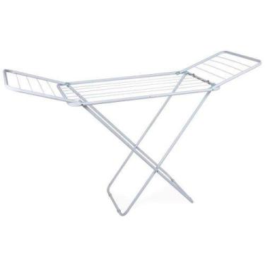 Imagem de Varal De Chão Com Abas 144x49cm Branco - Estrutura Em Aço - Mor