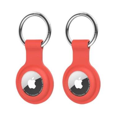 Imagem de Chaveiro Protetor De Silicone Para Apple AirTag: Anel Anti-Perda E Ace