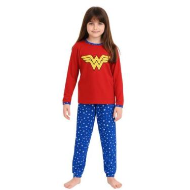 Imagem de Pijama Infantil Personagem Blusa Longa Calça Cumprida Menina Criança I