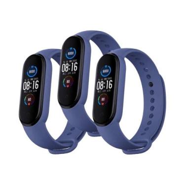 Imagem de Pulseira De Silicone Para Relógio Esportivo Xiaomi Mi Band 7 6 5 4 3, 