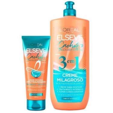 Imagem de Elseve Cachos Longos dos Sonhos Kit - Creme Noturno + Creme 3 em 1 Kit-Unissex