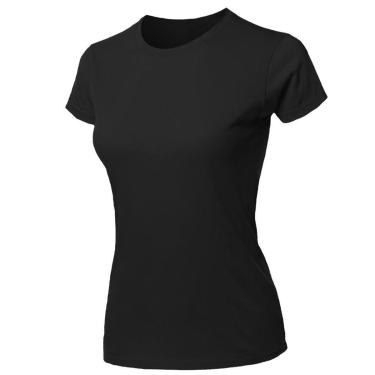 Imagem de Blusa Feminina Camiseta Lisa Básica Algodão Baby Look-Feminino
