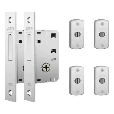 Imagem de Fechadura Auxiliar Stam 1003 Par Tetra Serralheiro Stam Cor - Congratu